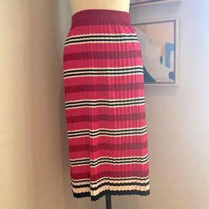 Pleated Cotton Anthropologie Skirt | size XS